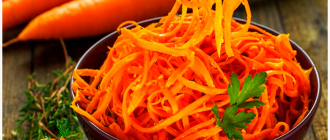 салат с морковью